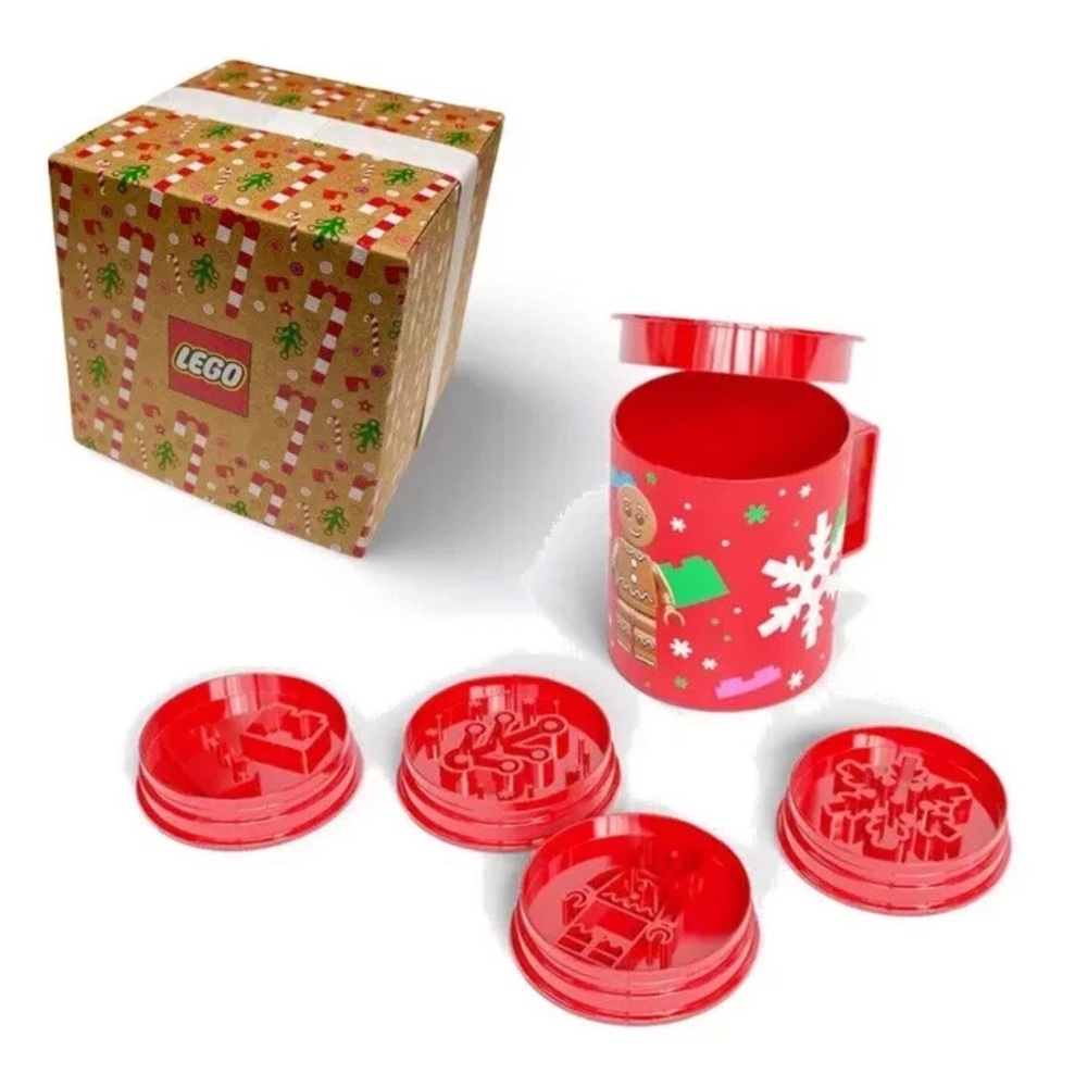 LEGO 5008259 Christmas Holiday Cookie Stamps & Mug Set Exclusive New Sealed